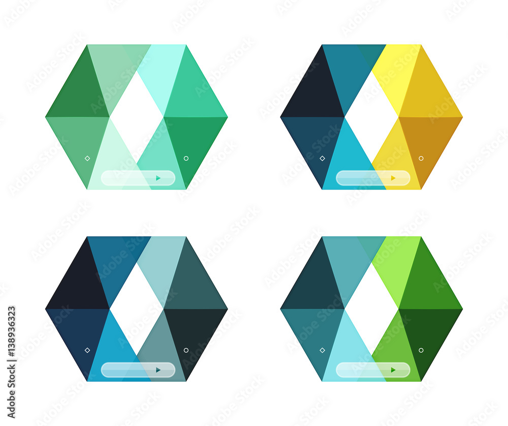 Vector blank infographic arrow templates Vector blank infographic arrow templates