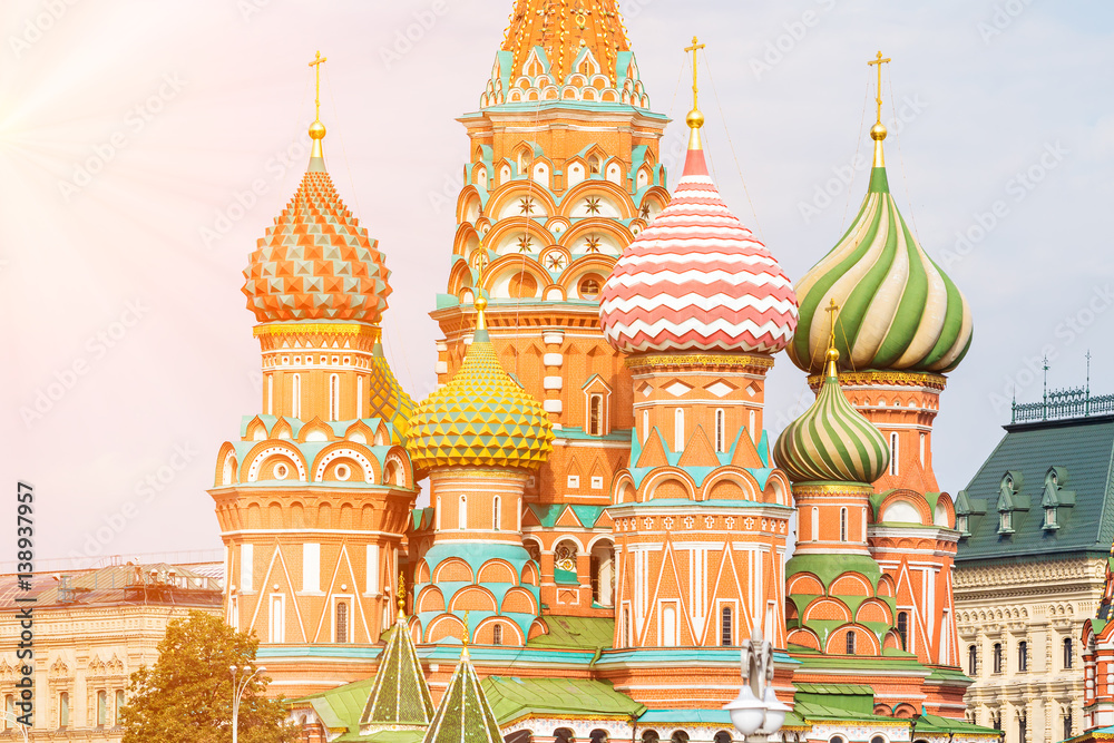 Fragment view of Saint Basil's Cathedral