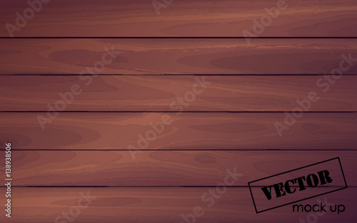 The wooden surface. red board. imitation wood. mock up