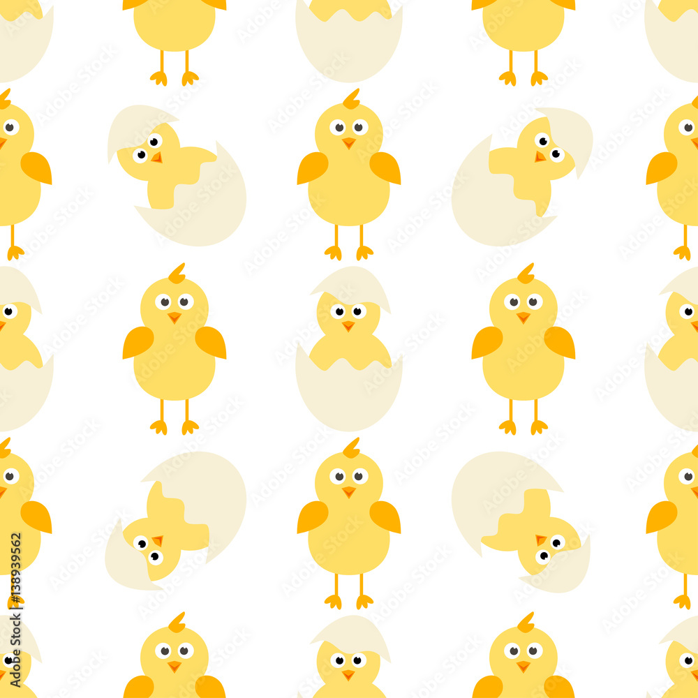 pattern with little chickens pattern with little chickens