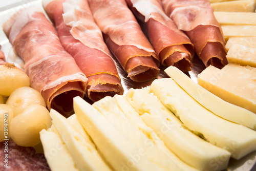 Meat and cheese, Italian Appetizers photo