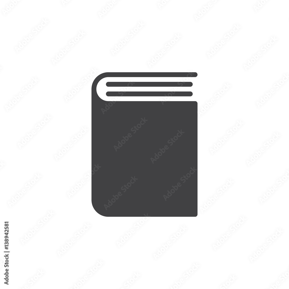 Book icon vector, filled flat sign, solid pictogram isolated on white. Symbol, logo illustration. Pixel perfect Book icon vector, filled flat sign, solid pictogram isolated on white. Symbol, logo illustration. Pixel perfect