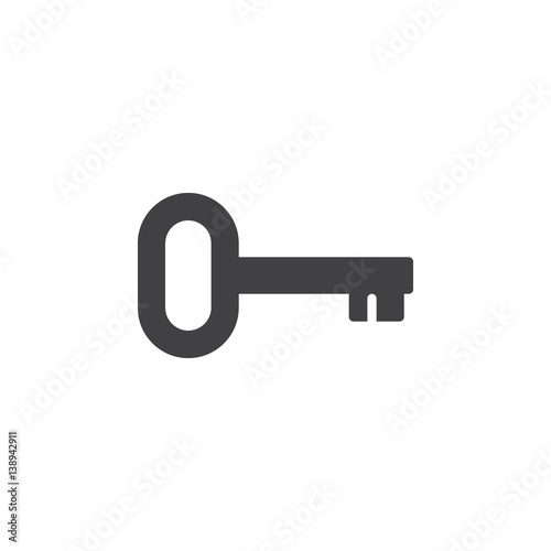 Key, log in icon vector, filled flat sign, solid pictogram isolated on white. Password symbol, logo illustration. Pixel perfect © alekseyvanin