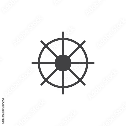 Wallpaper Mural Ships wheel icon vector, filled flat sign, solid pictogram isolated on white. Symbol, logo illustration. Pixel perfect Torontodigital.ca