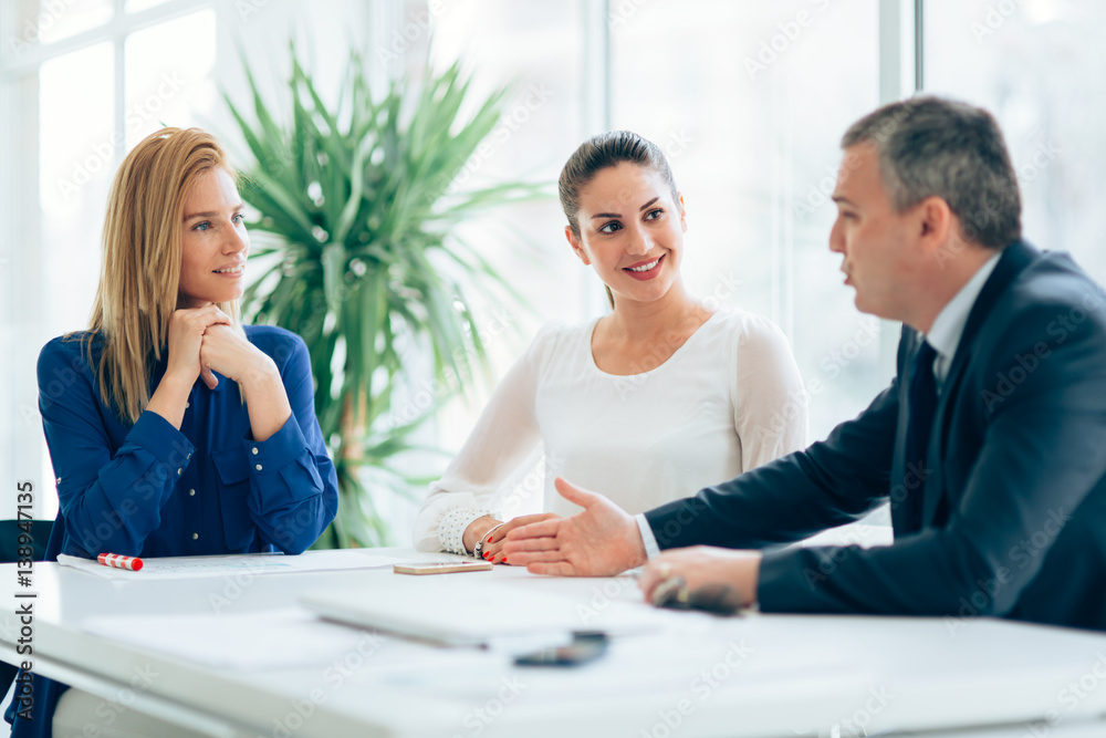 Fototapeta premium Busy office life