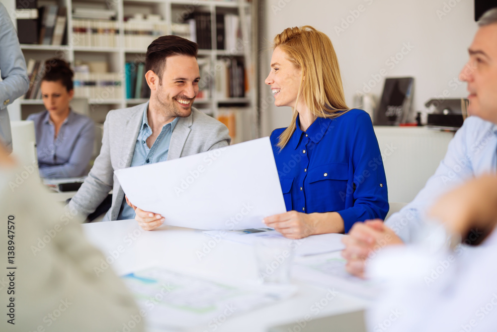 Obraz premium Busy office life