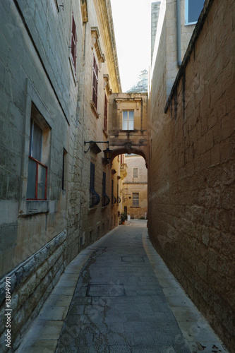 A view of old Mdina street © scimmery1
