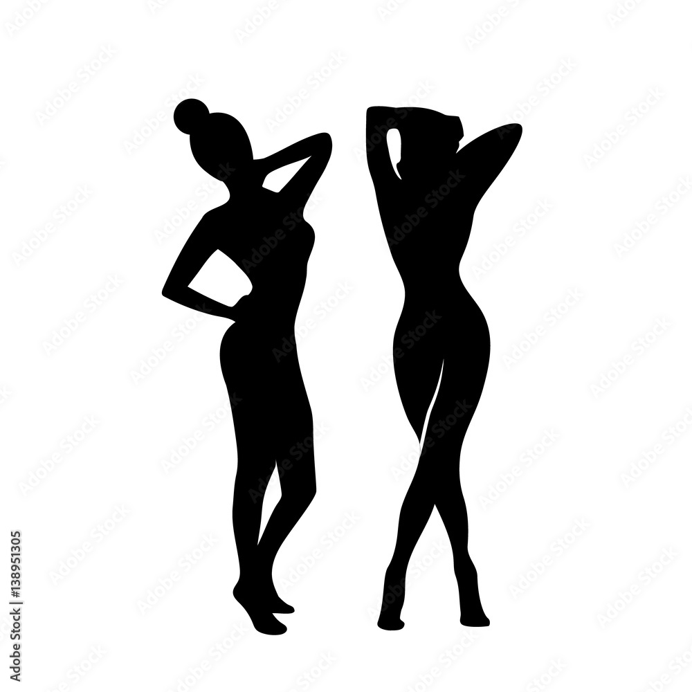 Silhouette woman Silhouette woman