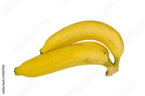 Bunch of bananas isolated on white background