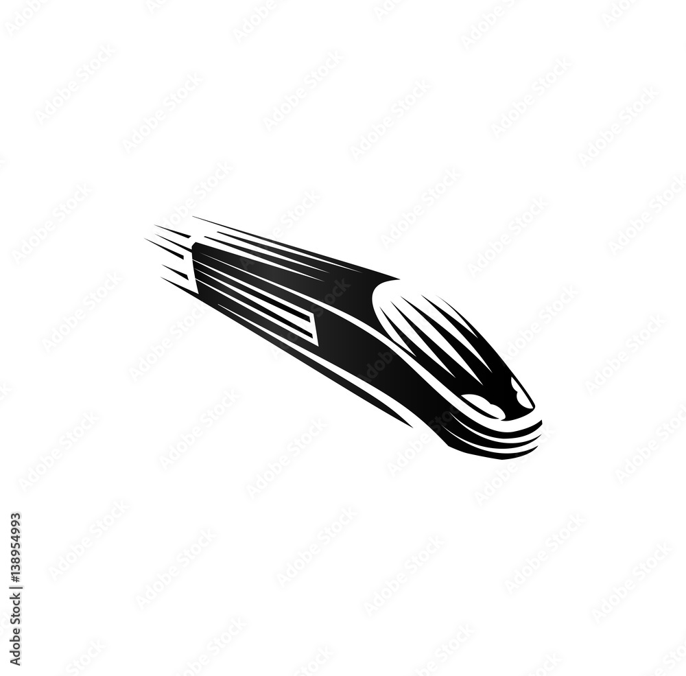 Isolated monochrome modern engraving style train logos set on white background vector illustration Isolated monochrome modern engraving style train logos set on white background vector illustration