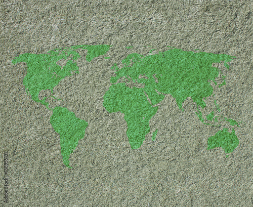 green world map