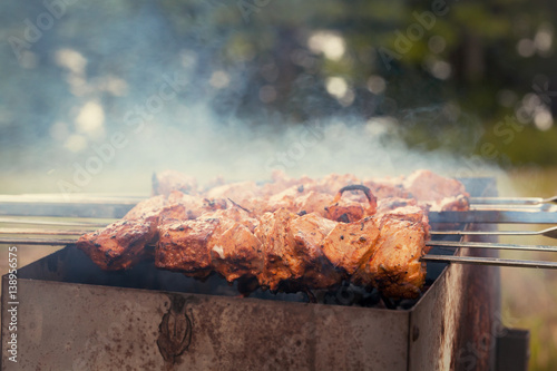Obraz na płótnie Kebab w salonie