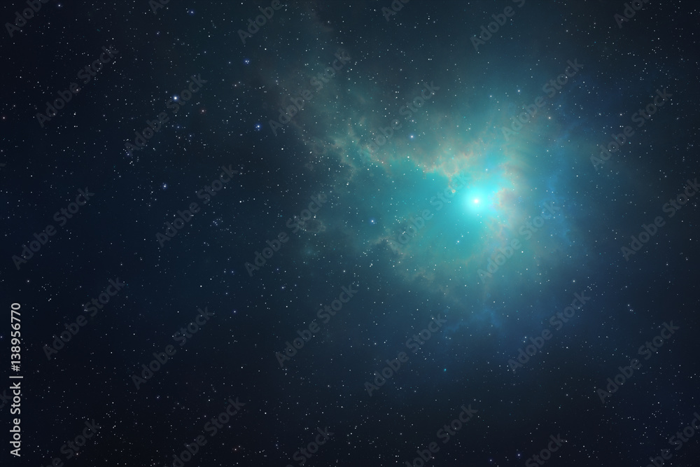 Star explosion in a galaxy of an unknown universe