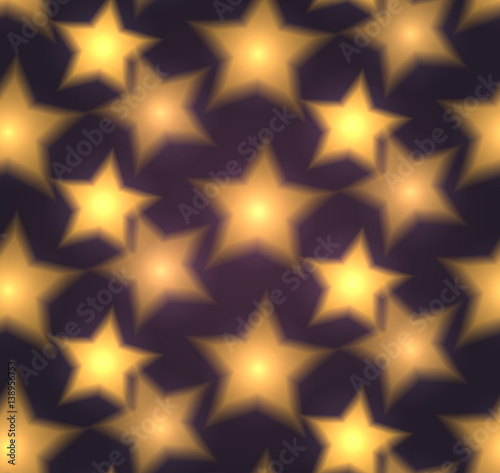 Seamless texture with blurred stars. Vector festive pattern for wrapping paper, wallpaper and your creativity