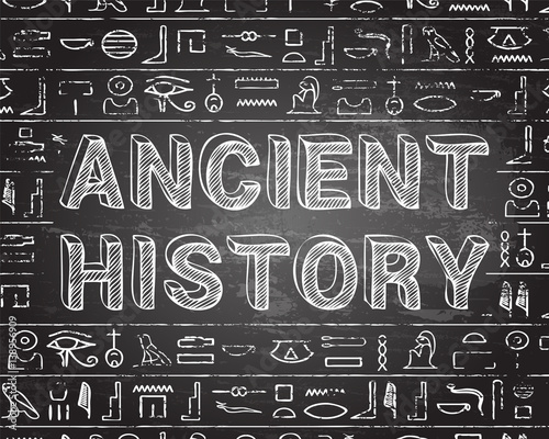 Ancient History Blackboard Background