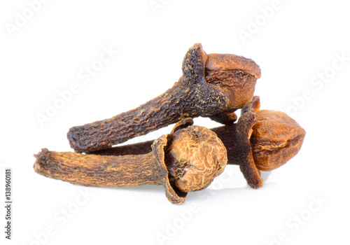 cloves on white background