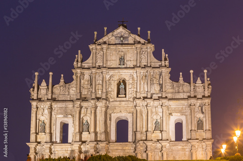 Ruine von St. Paul's Kirche in Macau China