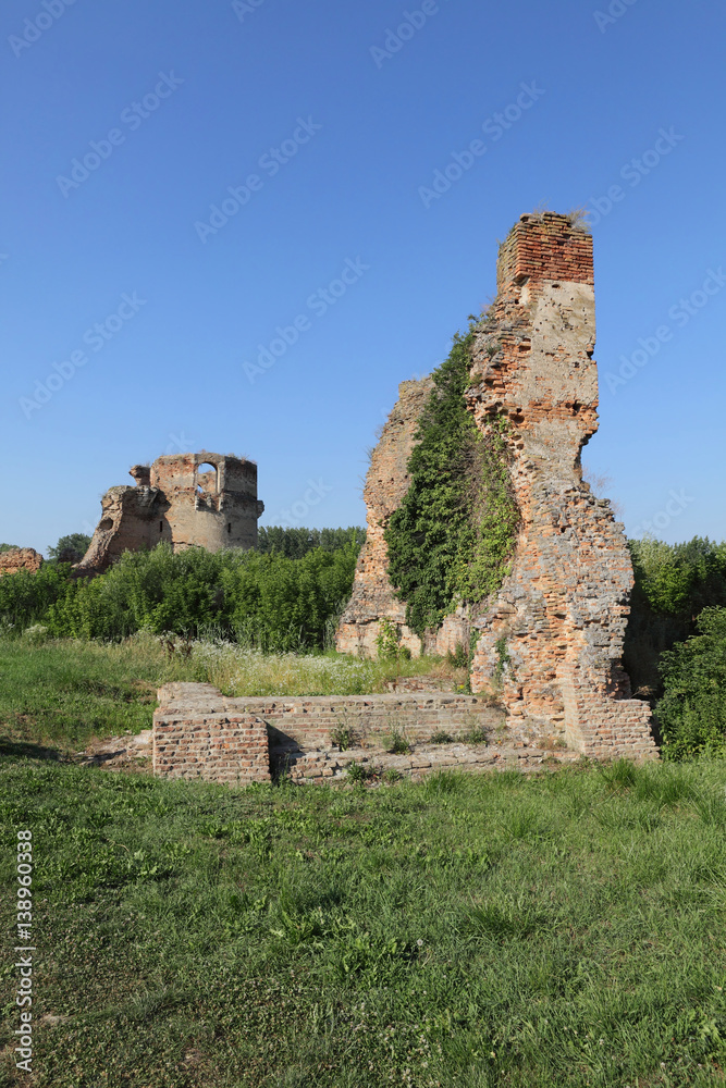 Bac, medieval fortress, Serbia, Vojvodina built in 14th century, destroyed in 18th