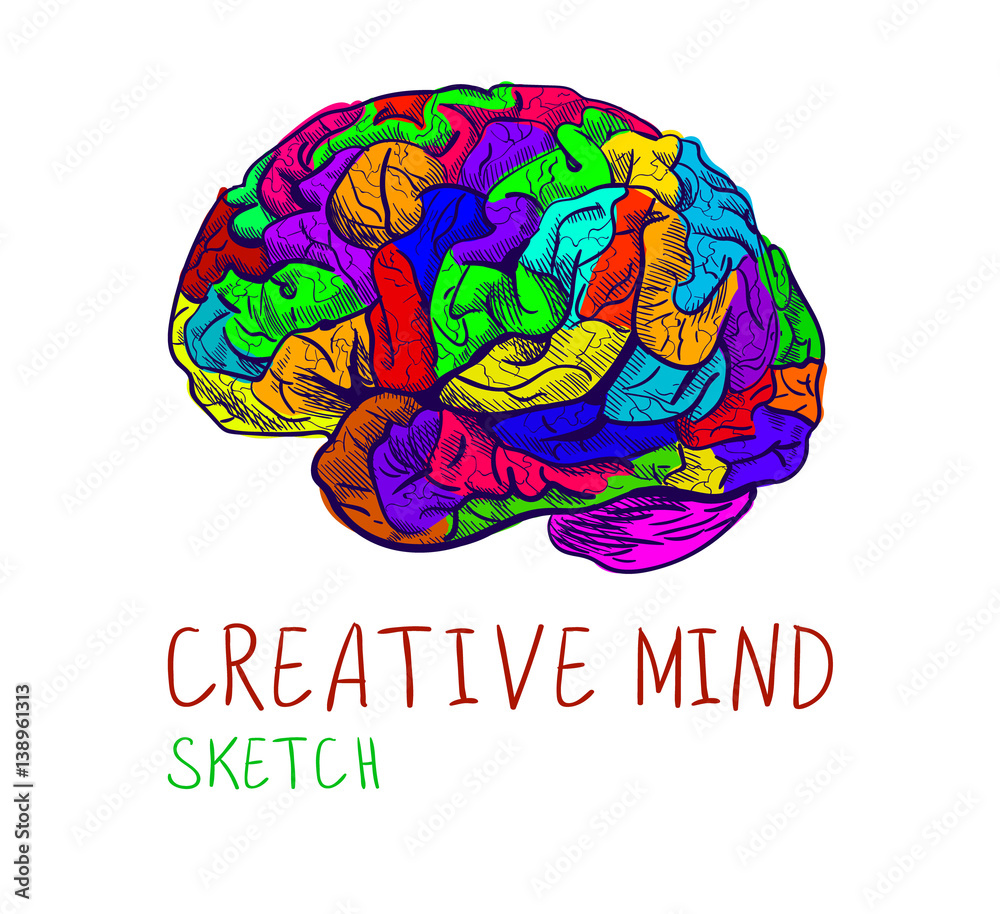 Human Brain Creativity Vs Logic Chaos And Order A Continuous Line Drawing  Concept Stock Illustration - Download Image Now - iStock