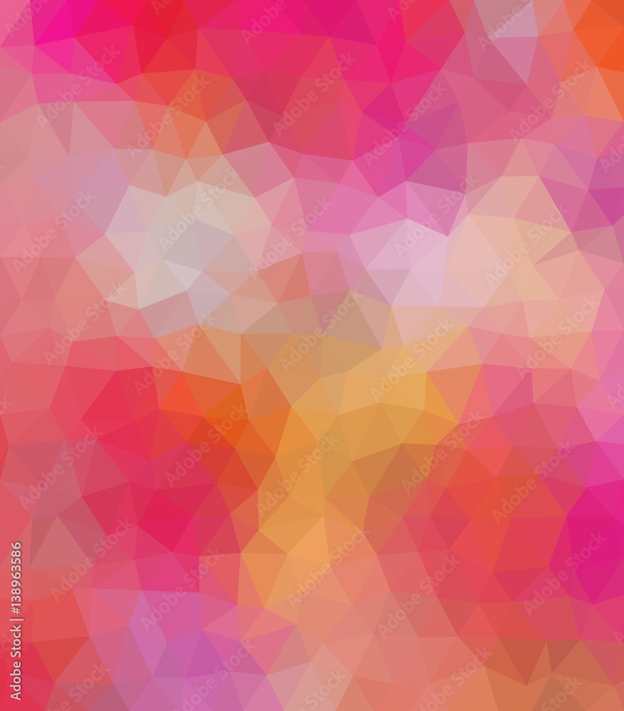 Obraz premium Colored polygonal illustration consist of triangles. Geometric background