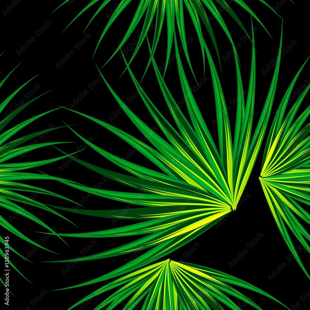 Obraz premium seamless pattern palm plant