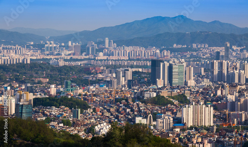 Seoul City Skyline, South Korea. © panyaphotograph