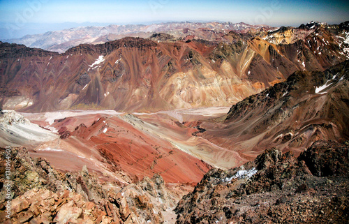 Landscape treck in Aconcagua photo