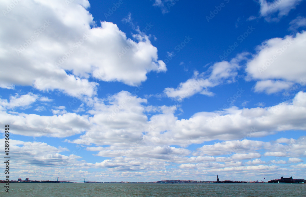 cloudscape of Hudson River