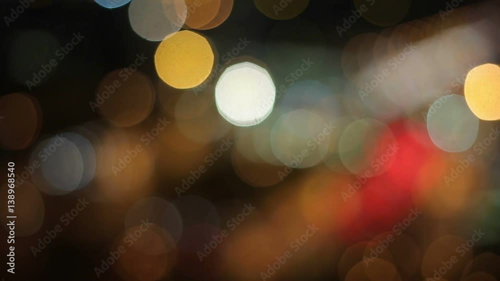 Citylights bokeh at night shot