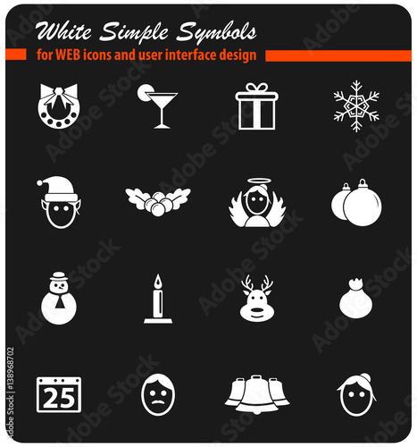 christmas icon set