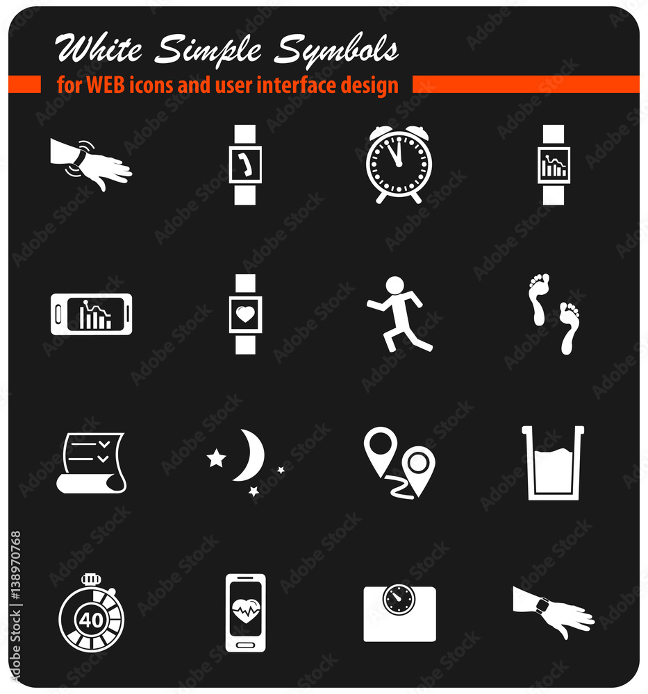 jogging icon set