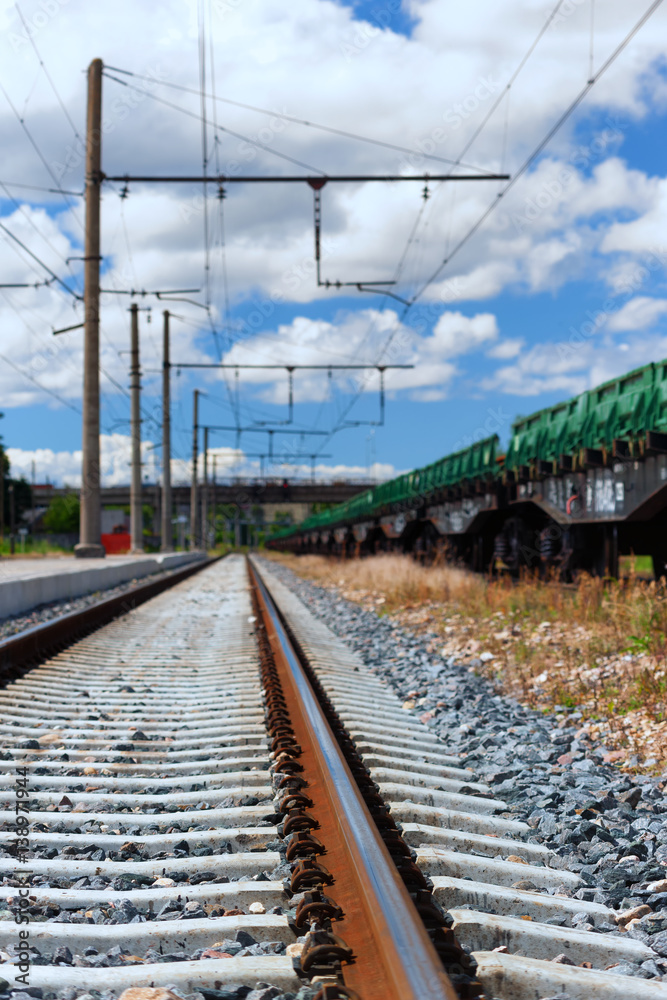 Railroad in summer day Railroad in summer day
