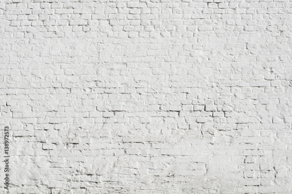 huge white brick wall