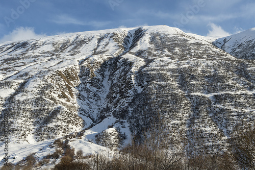 Winterlandschaft im Urserental bei Realp, Uri, Schweiz photo