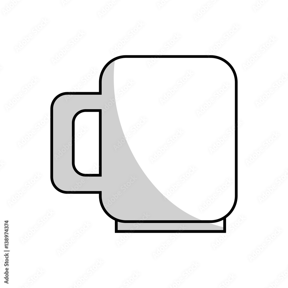 coffee mug icon over white background. vector illustration coffee mug icon over white background. vector illustration