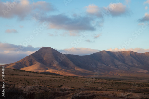 Fuerteventura Island volcanic landscape