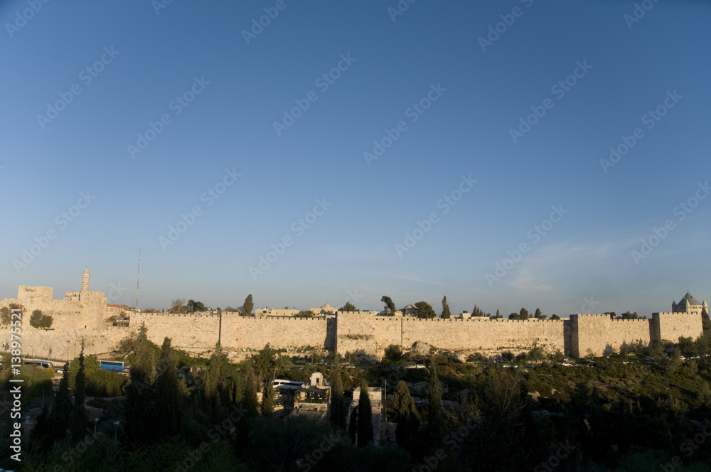 Fototapeta premium Jerusalem old city walls