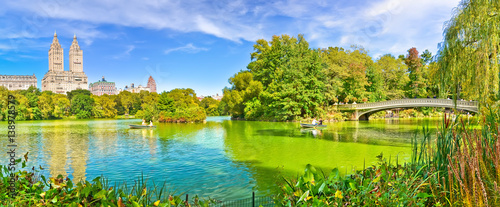 View of Central Park in autumn in New York City.