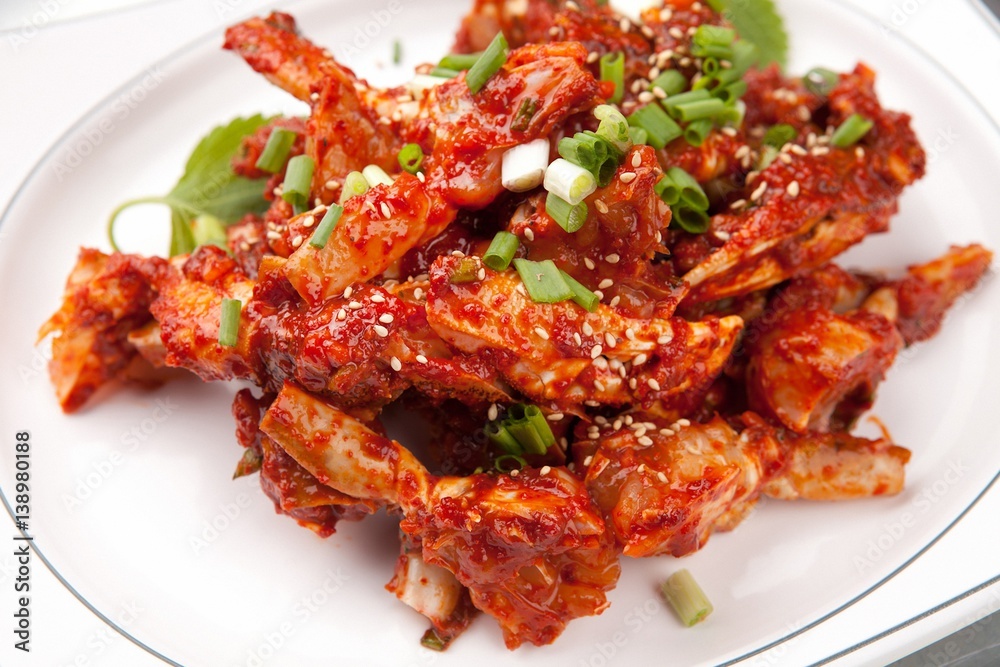 spicy marinated crab spicy marinated crab