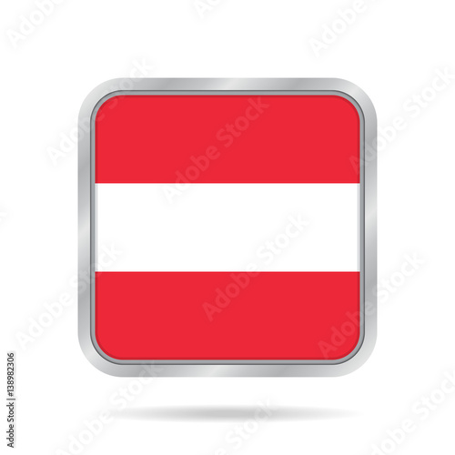 flag of Austria, shiny metallic gray square button Free Download flag of Austria, shiny metallic gray square button - GFXLoad