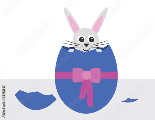 easter egg with a bunny