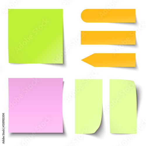 different sticky notes
