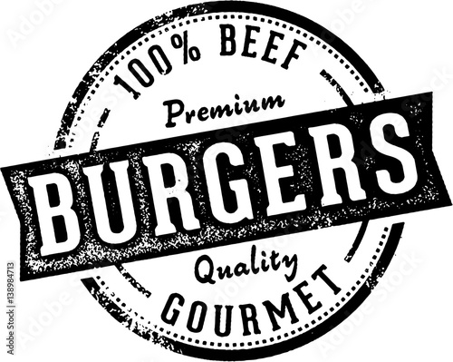 Vintage Fresh Burgers Sign