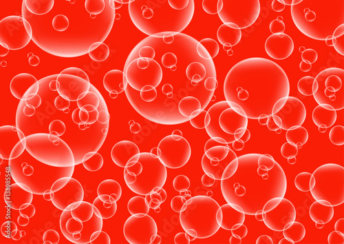 Abstract background from bubbles. Bubbles. Vector illustration.