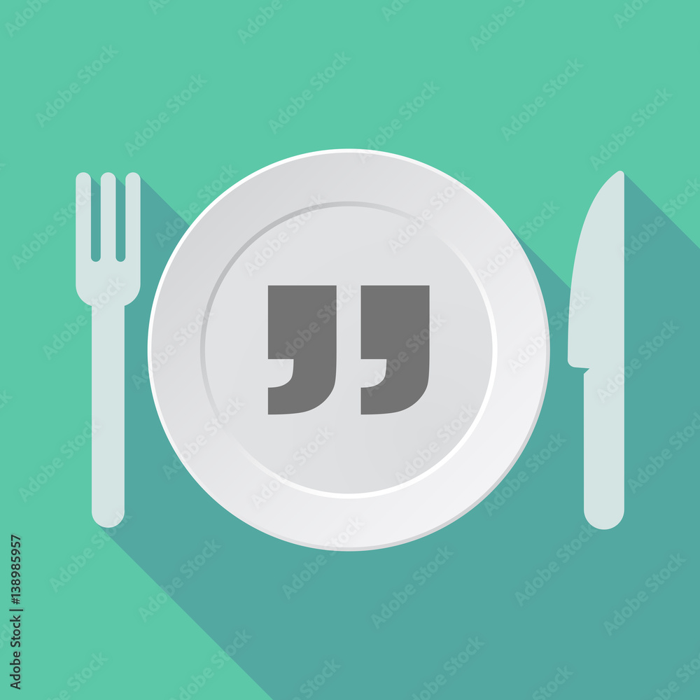 Long shadow dishware with quotes Long shadow dishware with quotes