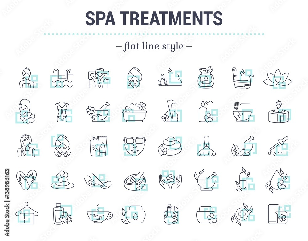 Vector graphic set.Icons in flat, contour,thin and linear design.Spa treatment.Alternative medicine.Simple isolated icon on white background.Concept illustration for Web site, app.Sign,symbol,element. Vector graphic set.Icons in flat, contour,thin and linear design.Spa treatment.Alternative medicine.Simple isolated icon on white background.Concept illustration for Web site, app.Sign,symbol,element.