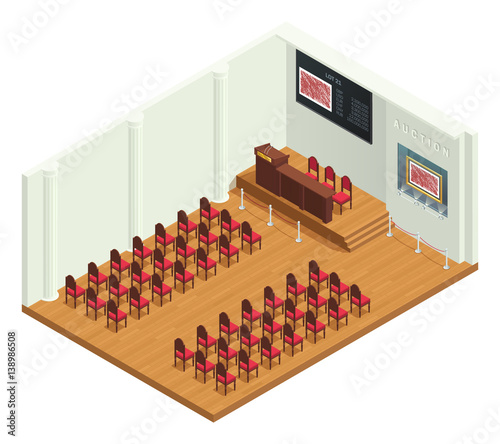 Classic Auction Hall Interior