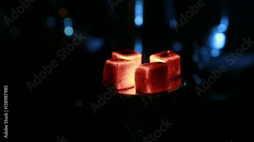 coals on the hookah bowl. Rest in hookahs