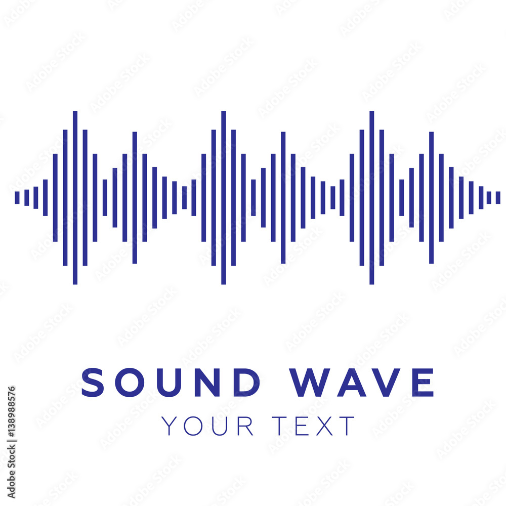 Music beat. Abstract equalizer. Sound Wave vector