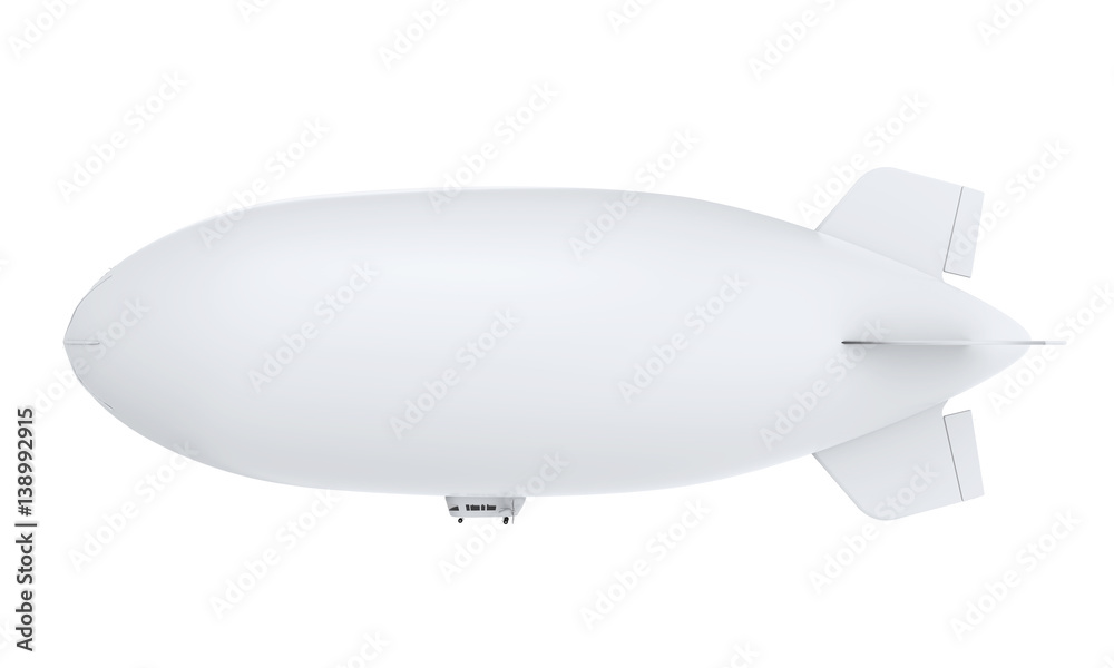Fototapeta premium Zeppelin Airship Isolated